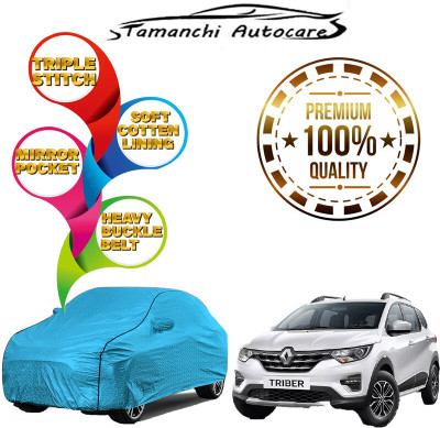 Tamanchi Autocare Car Cover For Maruti Suzuki Vitara Brezza (With Mirror Pockets)(Blue)