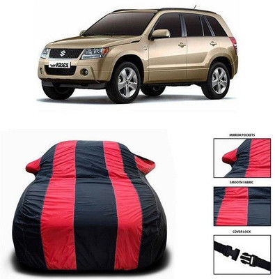 ANTHUB Car Cover For Maruti Suzuki Grand Vitara (With Mirror Pockets)(Red)