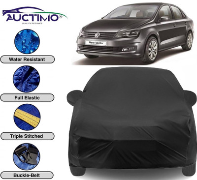 AUCTIMO Car Cover For Volkswagen Vento (With Mirror Pockets)(Multicolor)