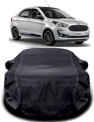 Furious3D Car Cover For Ford Figo Aspire (With Mirror Pockets)(Black)
