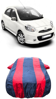 Wegather Car Cover For Nissan Micra K13k (With Mirror Pockets)(Red)