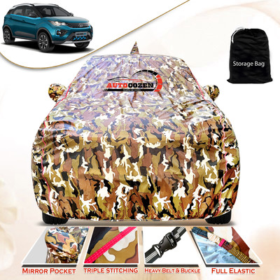 AUTOCOZEN Car Cover For Tata Nexon EV (With Mirror Pockets)(Multicolor)