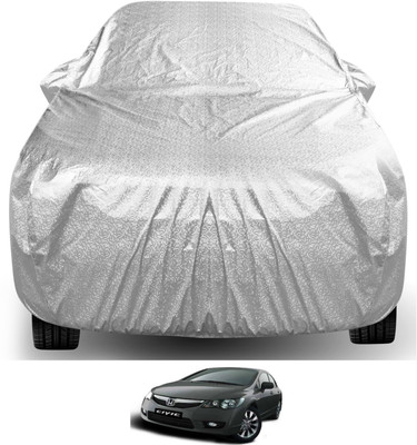 Auto Hub Car Cover For Honda Civic (With Mirror Pockets)(Silver)