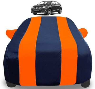 Amanzo Car Cover For Maruti Suzuki Baleno (With Mirror Pockets)(Orange)