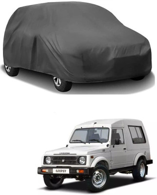 ARNEJA Car Cover For Maruti Gypsy (Without Mirror Pockets)(Grey)