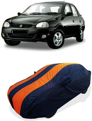 QLAX Car Cover For Maruti Opel Sail (With Mirror Pockets)(Orange)