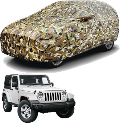 SS FOR YOUR SMART NEEDS Car Cover For Mahindra Jeep (With Mirror Pockets)(Green)