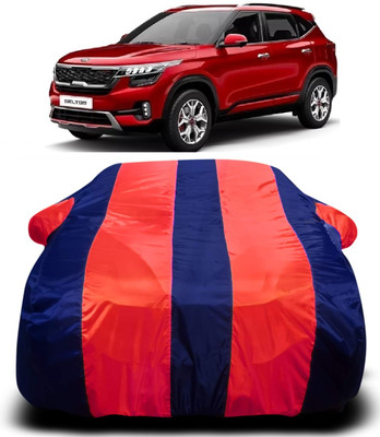 S Shine Max Car Cover For Kia SELTOS (With Mirror Pockets)(Multicolor)