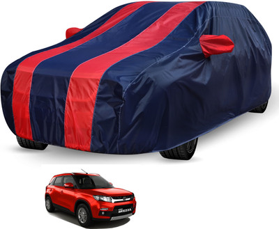 Auto Hub Car Cover For Maruti Suzuki Vitara Brezza (Without Mirror Pockets)(Black, Red)