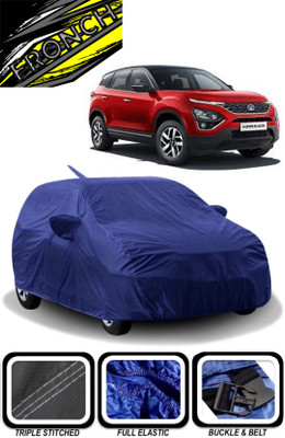 FRONCH Car Cover For Tata Harrier (With Mirror Pockets)(Blue)