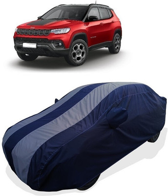 Coxtor Car Cover For Jeep Compass Trailhawk 4x4 Opt Diesel (With Mirror Pockets)(Grey)