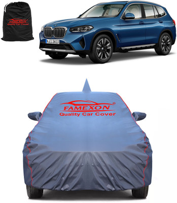 FAMEXON Car Cover For BMW X3 (With Mirror Pockets)(Grey)