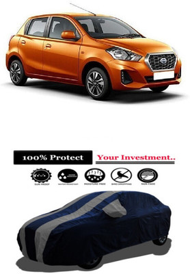 Amexride Car Cover For Datsun GO T (With Mirror Pockets)(Grey)