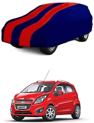 prajapati Car Cover For Chevrolet Beat (Without Mirror Pockets)(Red, Blue)