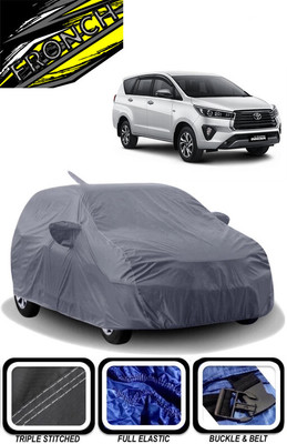 FRONCH Car Cover For Toyota Innova Crysta 2.4 G MT 8S (With Mirror Pockets)(Grey)
