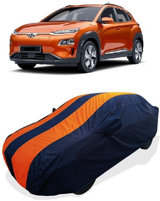 Coxtor Car Cover For Hyundai Kona Premium (With Mirror Pockets)(Orange)