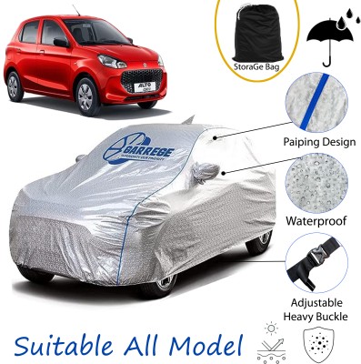 GARREGE Car Cover For Maruti Suzuki Alto K10 (With Mirror Pockets)(Silver, Grey, For 2019, 2020, 2021, 2022, 2023, 2024 Models)