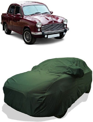 QLAX Car Cover For Maruti Ambassador MPFi (With Mirror Pockets)(Gold)