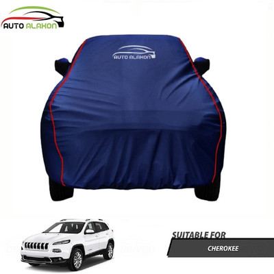 AUTO ALAXON Car Cover For Jeep Grand Cherokee (With Mirror Pockets)(Blue)