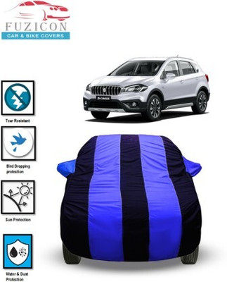 FUZICON Car Cover For Maruti S-Cross (With Mirror Pockets)(Blue)
