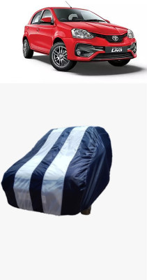 ATBROTHERS Car Cover For Toyota Etios Liva 1.4 VD Dual Tone Diesel (Without Mirror Pockets)(White, Blue)