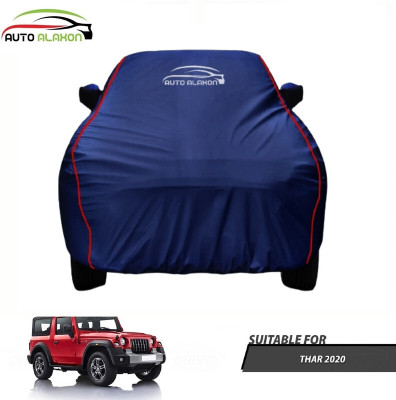 AUTO ALAXON Car Cover For Mahindra Thar (With Mirror Pockets)(Blue, For 2020 Models)