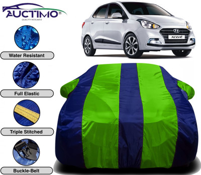 AUCTIMO Car Cover For Hyundai Xcent (With Mirror Pockets)(Multicolor)