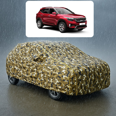 CODOKI Car Cover For Kia Seltos GTK 1.4 (With Mirror Pockets)(Yellow)