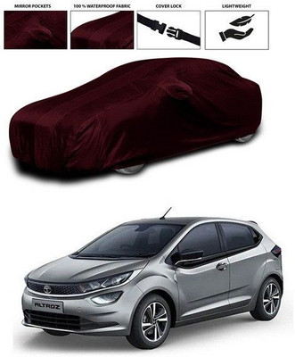 ANTHUB Car Cover For Tata Altroz (With Mirror Pockets)(Maroon)