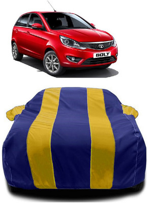 Autoprime Car Cover For Tata Bolt (With Mirror Pockets)(Yellow, Blue)