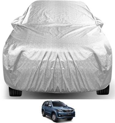 Auto Hub Car Cover For Toyota Fortuner Old (With Mirror Pockets)(Silver)
