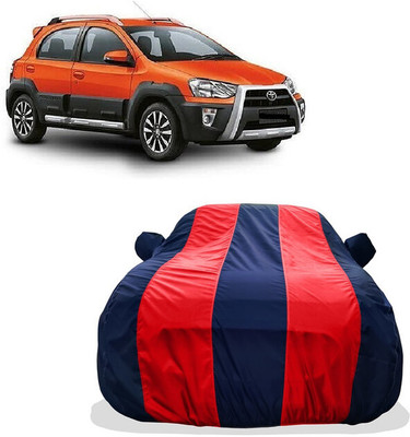 Tricway Car Cover For Toyota Etios Cross 1.5L V Petrol (With Mirror Pockets)(Red)