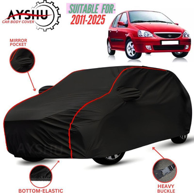 AYSHU Car Cover For Tata Indica V2, Universal For Car (With Mirror Pockets)(Black, Red, For 2012, 2013, 2014, 2015, 2016, 2017, 2018, 2019, 2020, 2021, 2022, 2023, 2024 Models)