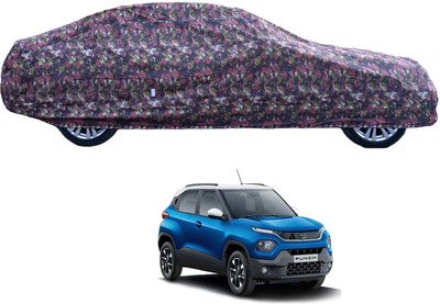 Auto Hub Car Cover For Tata Punch (With Mirror Pockets)(Green)