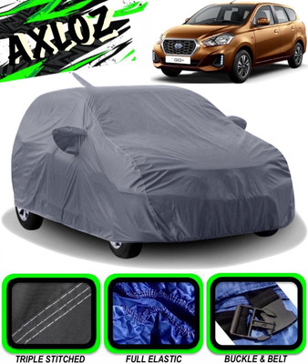 AXLOZ Car Cover For Datsun Go+ (With Mirror Pockets)(Grey)