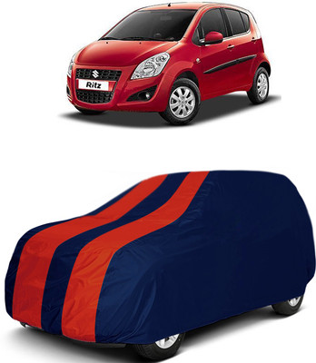 MoTRoX Car Cover For Maruti Suzuki Ritz (Without Mirror Pockets)(Red, Blue)
