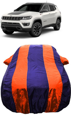 Wegather Car Cover For Jeep Compass Trailhawk 4x4 Diesel (With Mirror Pockets)(Orange)