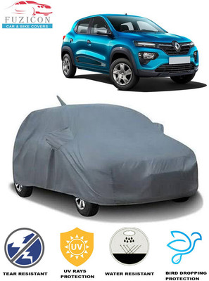 FUZICON Car Cover For Renault Kwid AMT RXL (With Mirror Pockets)(Grey)