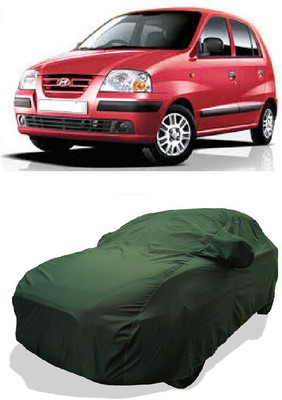 Coxtor Car Cover For Hyundai Santro Xing XO ERLX EURO II (With Mirror Pockets)(Green)