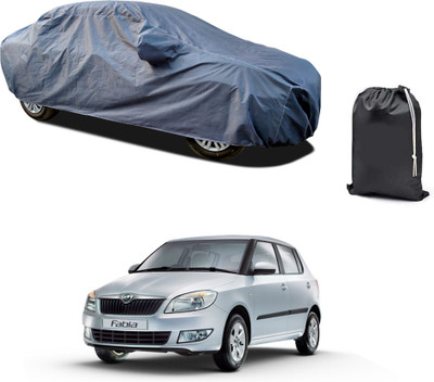 GOSHIV-car and bike accessories Car Cover For Skoda Fabia Scout (With Mirror Pockets)(Grey)