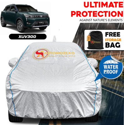 AUTOMOZEXO Car Cover For Mahindra XUV 300 (With Mirror Pockets)(Silver)