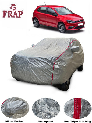 Frap Car Cover For Volkswagen Polo (With Mirror Pockets)(Silver)