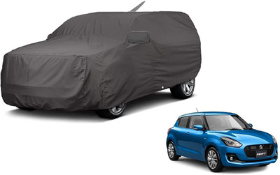 Auto Hub Car Cover For Maruti Suzuki Swift (With Mirror Pockets)(Grey)