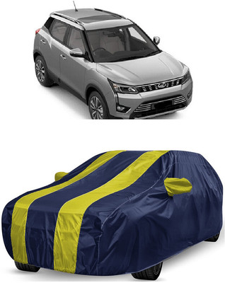 ANTOFY Car Cover For Mahindra XUV300 W6 Diesel (With Mirror Pockets)(Yellow, Blue)