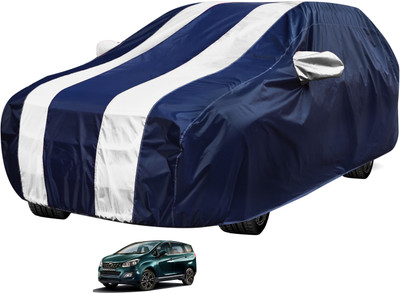 Auto Hub Car Cover For Mahindra Marazzo (With Mirror Pockets)(Blue, White)