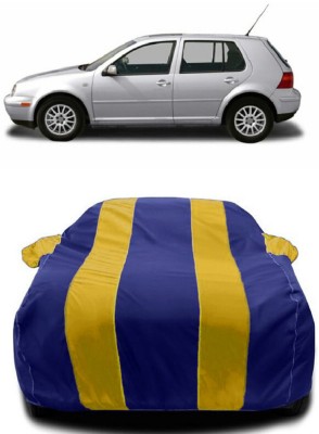 Autoprime Car Cover For Volkswagen Golf 1.9 SDI (With Mirror Pockets)(Yellow, Blue)