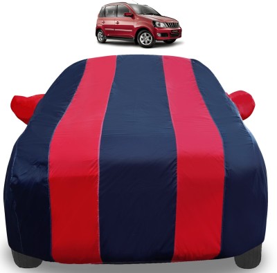 Auto Hub Car Cover For Mahindra Quanto (With Mirror Pockets)(Red)