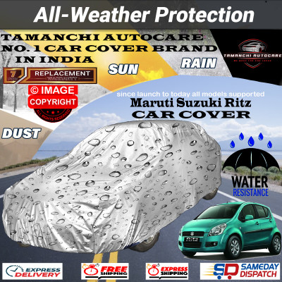 Tamanchi Autocare Car Cover For Maruti Suzuki Ritz(Silver)