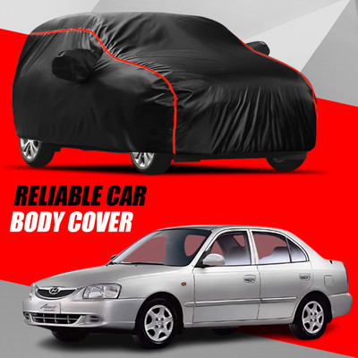 KULTEX Car Cover For Hyundai Accent (With Mirror Pockets)(Multicolor)