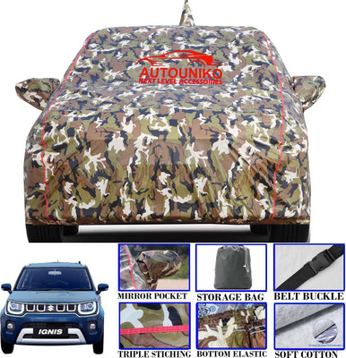 autouniko Car Cover For Maruti Ignis, Ignis 1.2 AMT Alpha Petrol (With Mirror Pockets)(Multicolor)